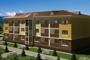 Эскиз 18 квартирного жилого дома