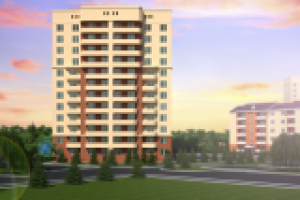 Визуализация 12 этажного жилого дома