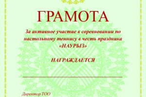 Грамоты к Наурызу