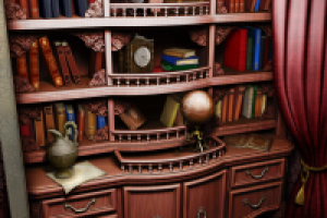 шкаф (раскрашенная 3 д модель