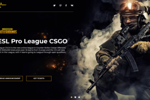 Вёрстка сайта для онлайн трансляций соревнований по CS:GO