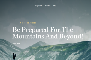 Вёрстка лендинга для турфирмы