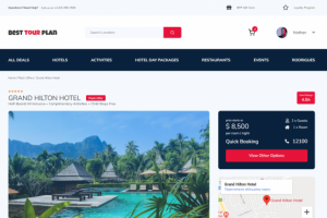 Вёрстка сайта для турагентства