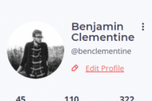 Вёрстка главного экрана социальной сети