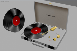 Винтажный проигрыватель.