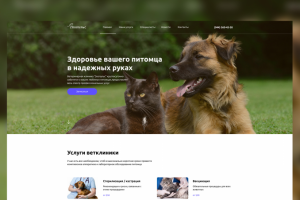 Верстка сайта Зоопульс
