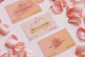 Визитка для  мастера маникюра