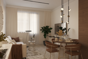 Кухня-гостиная в современном стиле