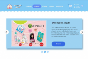 Дизайн интернет магазина с домашней химией