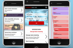 Дизайн мобильного приложения Surnameanalysis