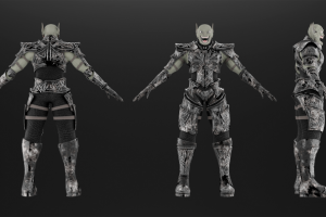 3D модель орка в доспехах