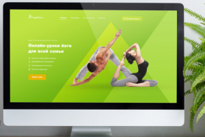 Дизайн лендинга онлайн-уроков йоги
