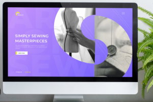 Дизайн главного экрана ателье по пошиву одежды