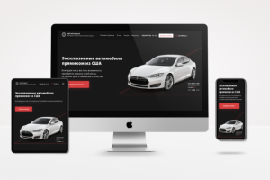 Дизайн сайта для продажи автомобилей из США