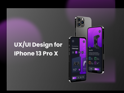 UX/UI дизайн для iPhone 13 Pro X