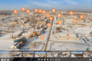 Виртуальный тур по городу (аэро + земля)