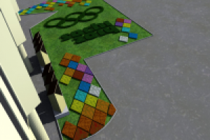 Композиция в Сочинском международном аэропорте (визуализация)