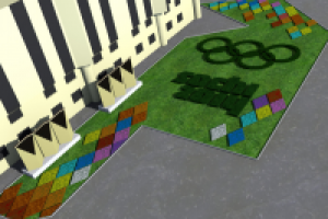 Композиция в Сочинском международном аэропорте (визуализация)