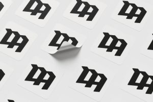 Дизайн стикеров для бренда одежды