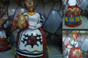 Керамика "Фигуры в русских костюмах"