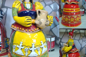 Керамика "Фигуры в русских костюмах"