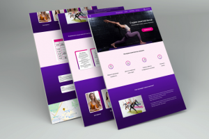 Дизайн лендинга для студии занятий йогой