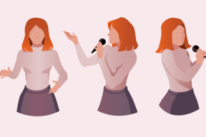 Девушка с микрофоном