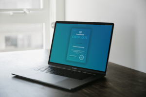 Сертификат от компании TemplateMonster по продукту HTML CSS