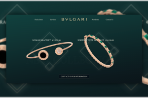 Главная страница ювелирных изделий "BVLGARI"