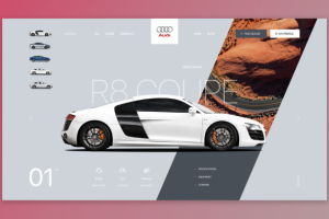 Первый экран. Сайт автодилера