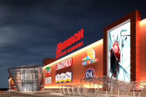 Архитектурное освещение торгового центра