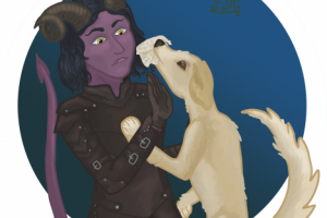 Тифлинг и (не его) пёс