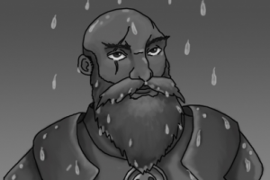 Дварф в монохроме