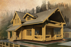 Индивидуальный жилой дом из профилированного бруса