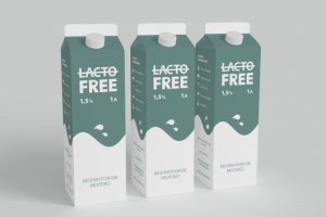 Дизайн упаковки безлактозного молока