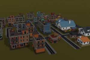 Low poly city