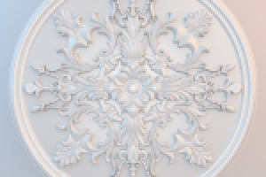 Моделирование и визуализация потолочной розетки