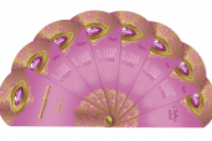 Подарочный сувенир-открытка в виде веера