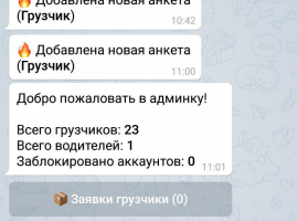 Telegram бот прием анкет