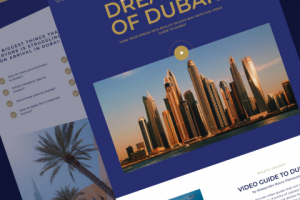 Одностраничник "Гайды по релокации в Дубай"