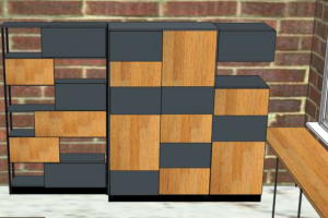 3Д проект на дачу( дерево, лак)