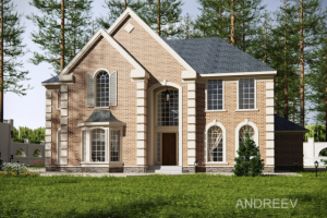 Дом в американском стиле.