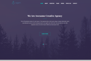 Адаптивная вёрстка landing-page "Tajam"