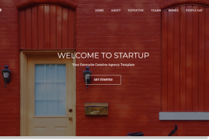 Адаптивная вёрстка лэндинга "Startup!"