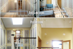 Холл в частном доме, пос. Новая Проба, Лен. область