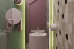 Визуализация санузла 3Dmax, Corona-render, Photoshop