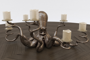 Подсвечник в виде осьминога