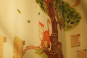 роспись стены в начальной школе