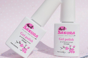 Дизайн упаковки бутылочки гель-лаков SAKURA