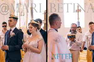 Фотомонтаж: замена лица у человека в центре